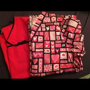 Pair of Large Scrub Tops